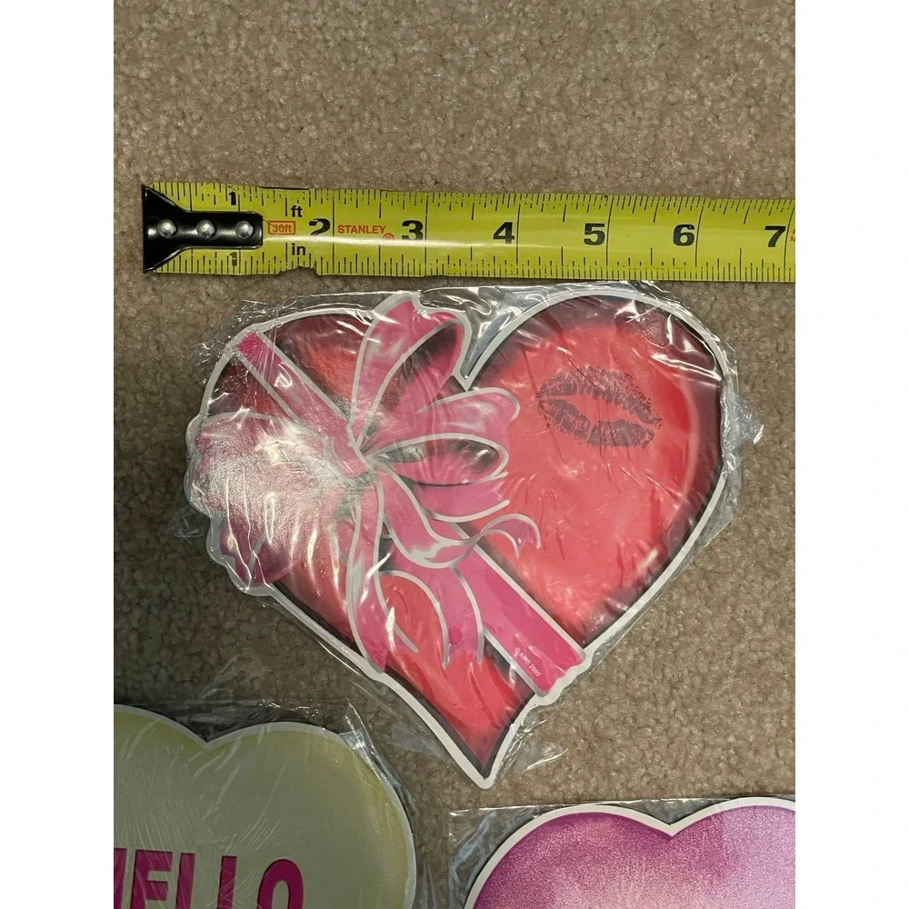 Vtg Valentine's Day Heart Garage‎ Magnets Large
